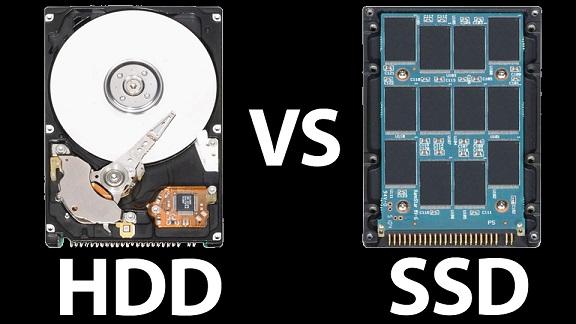 مقایسه هارد SSD , HDD