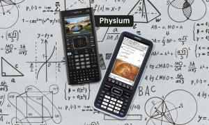 برنامه Physium موجود ماشین حساب گرافیگی CG50