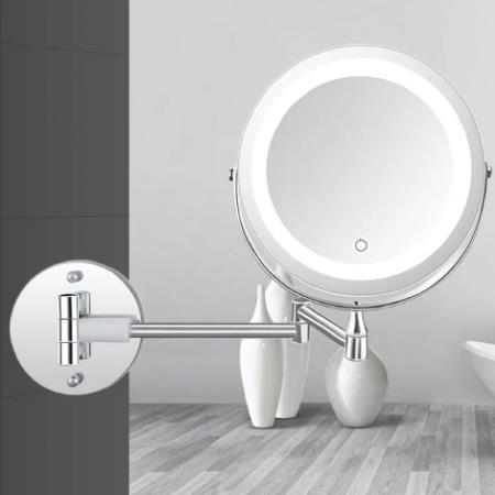 آینه سرویس بهداشتی مدل LED لمسی قابل شارژ