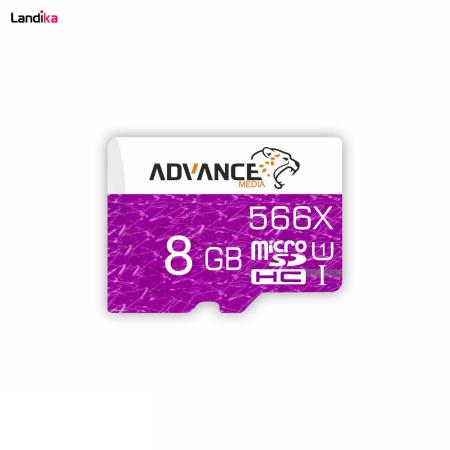 کارت حافظه microSDHC ادونس مدل 566X کلاس 10 استاندارد UHS-I U1 سرعت 85MBps ظرفیت 8 گیگابایت
