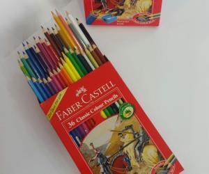 مداد رنگی 36 رنگ فابر کاستل جعبه مقوایی