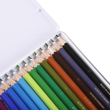 مداد رنگی 24 رنگ استدلر جعبه فلزی