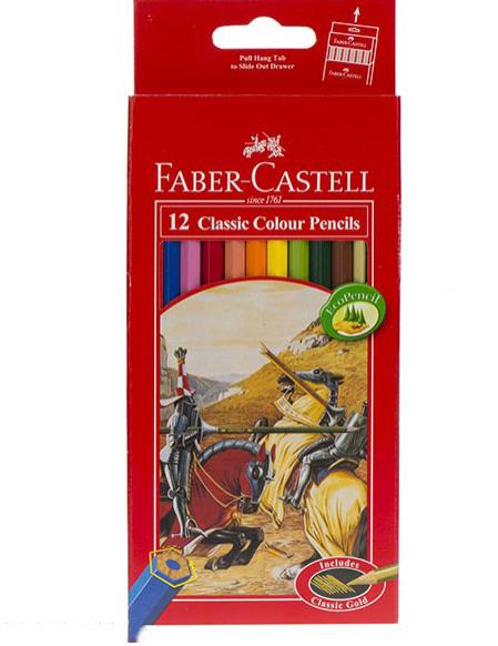 مداد رنگی 12 رنگ فابر کاستل مدل Classic