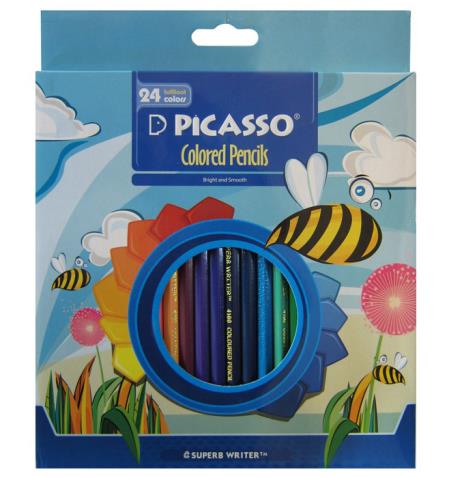 مداد رنگی 24 رنگ پیکاسو جعبه مقوایی