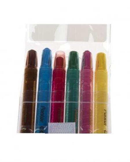 مداد شمعی 6 رنگ پنتر بسته 2 عددی