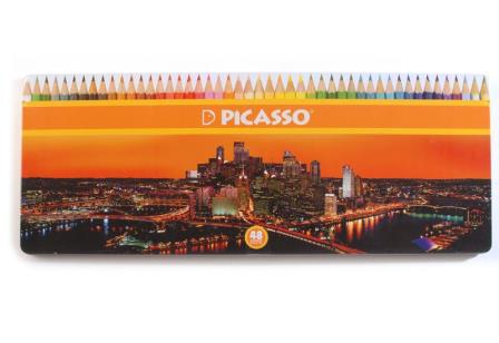 مداد رنگی 48 رنگ فلزی پیکاسو