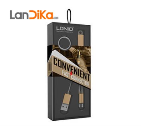 کابل دو کاره Lightning و Micro USB الدینیو مدل LDNIO LC89