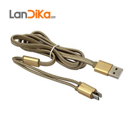 کابل دو کاره Lightning و Micro USB الدینیو مدل LDNIO LC86