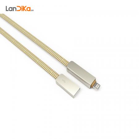 کابل تبدیل USB به microUSB/لایتنینگ الدینیو مدل LC87 طول 1 متر