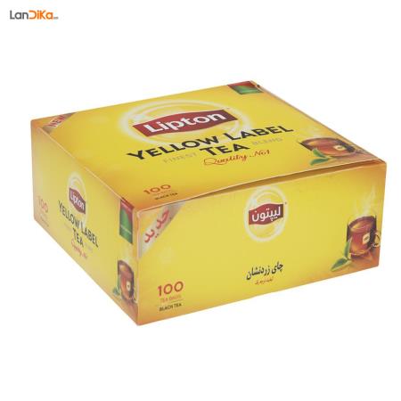 پک 125 عددی چای کیسه‌ ای Lipton مدل Yellow Label