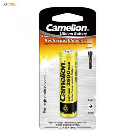 باتری شارژی چراغ قوه Camelion ICR18650