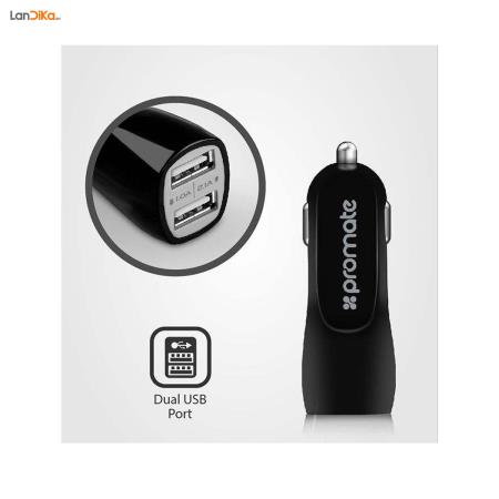 شارژر دیواری پرومیت UniCharger به همراه شارژر فندکی و کابل USB به USB-C