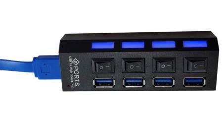 هاب 4 پورت USB 3.0 کلیددار HI-SPEED
