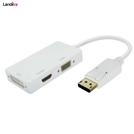 کابل تبدیل DISPLAY دیسپلی به VGA - DVI - HDMI