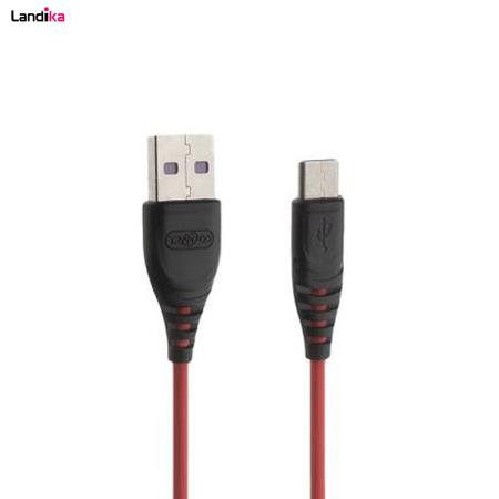 کابل شارژ USB به USB-C ترانیو مدل S1-C طول 1 متر