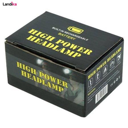 چراغ قوه پیشانی هدلایت شارژی High Power