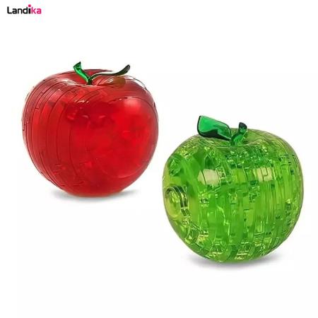 کریستال پازل سه بعدی مدل سیب