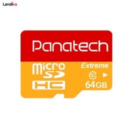 کارت حافظه microSDHC پاناتک کلاس 10 استاندارد Extreme U1 سرعت ۳۰MB/s ظرفیت 64 گیگابایت
