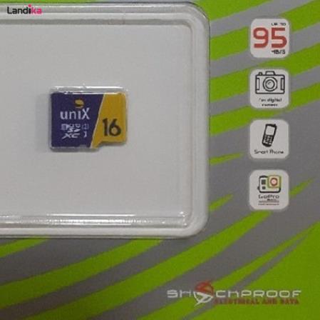 کارت حافظه uniX microSDXC یو ان آی ایکس سرعت 95MBps ظرفیت 16 گیگابایت