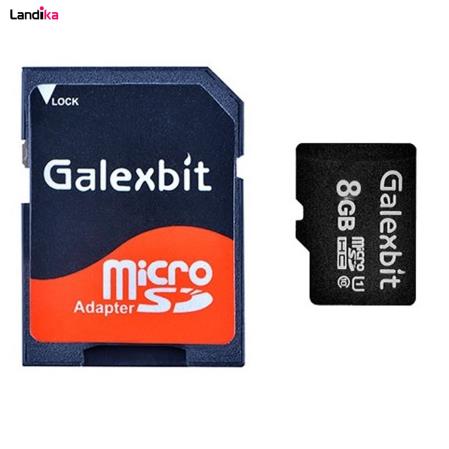 کارت حافظه microSDHC گلکسبیت مدل 333X کلاس 10 استاندارد UHS-I سرعت 50MBps ظرفیت 8 گیگابایت به همراه آداپتور SD