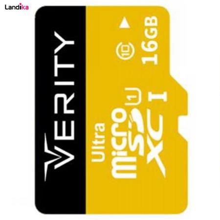 کارت حافظه microSDHC وریتی کلاس 10 استاندارد UHS-I U1 سرعت 95MBps ظرفیت 16 گیگابایت به همراه آداپتور SD