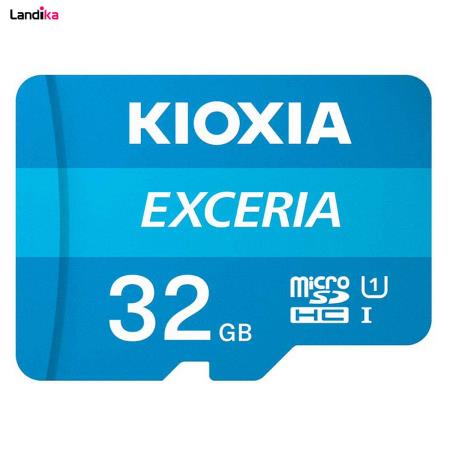 کارت حافظه‌ microSDHC کیوکسیا مدل EXCERIA کلاس 10 استاندارد UHS-I U1 سرعت 100MBps ظرفیت 32 گیگابایت به همراه آداپتور SD
