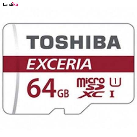 کارت حافظه microSDXC توشیبا مدل EXCERIA M302-EA کلاس 10 استاندارد UHS-I سرعت 90MBps ظرفیت 64 گیگابایت به همراه آداپتور SD