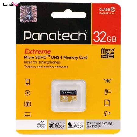 کارت حافظه MicroSD پاناتک مدل Extreme استاندارد C10 ظرفیت ۳۲ گیگابایت