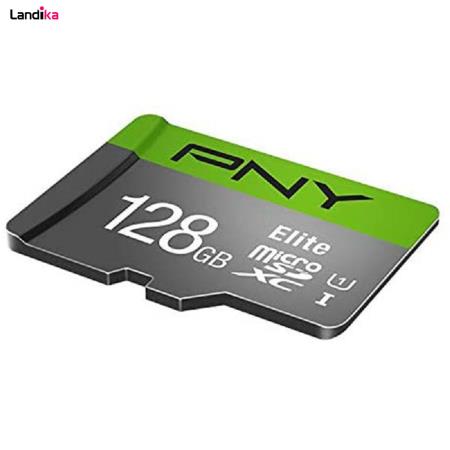 کارت حافظه microSDXC پی ان وای مدل Elite کلاس 10 استاندارد UHS-I U1 سرعت 100MBps ظرفیت 128 گیگابایت به همراه آداپتور SD