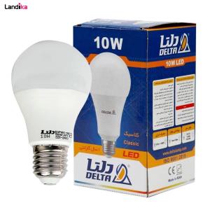 لامپ ال ای دی ۱۰ وات حبابی دلتا مدل کلاسیک پایه E27