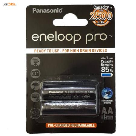 باتری قلمی قابل شارژ پاناسونیک مدل Eneloop Pro - بسته 2 عددی