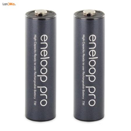 باتری قلمی قابل شارژ پاناسونیک مدل Eneloop Pro - بسته 2 عددی