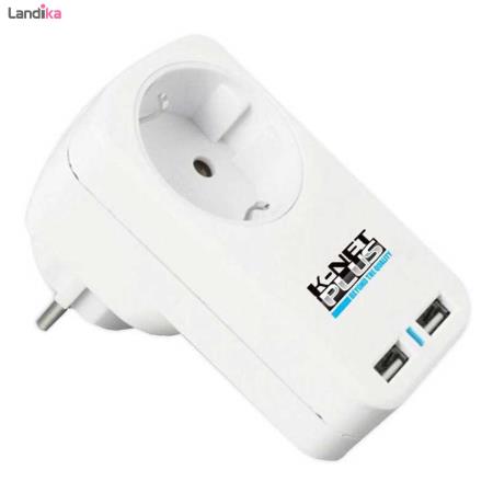 رابط برق تک خانه کی نت پلاس با 2 شارژ USB