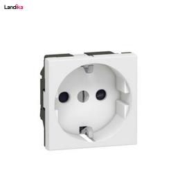 پریز برق ارت دار سفید موزائیک لگراند کد 077210