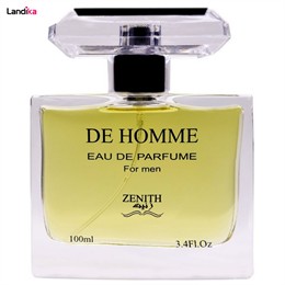 ادو پرفیوم مردانه زنیت مدل de homme حجم 100 میلی لیتر