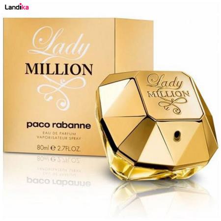 ادو تویلیت زنانه پاکو رابان مدل Lady Million حجم 80 میلی لیتر