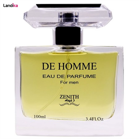 ادو پرفیوم مردانه زنیت مدل de homme حجم 100 میلی لیتر