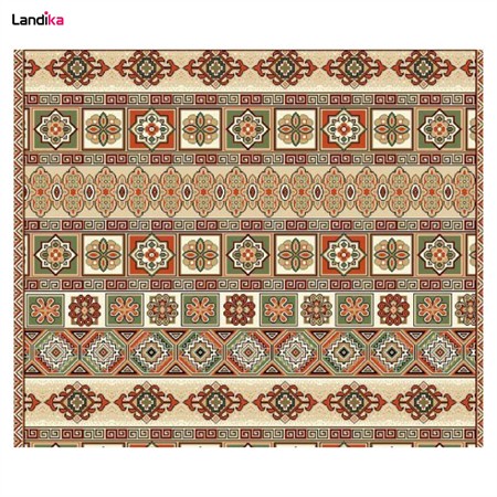 گلیم فرش ماشینی کاشان طرح ترکمن