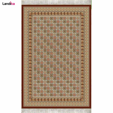 گلیم فرش ماشینی کاشان طرح مشبک