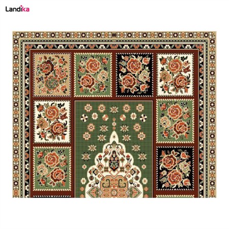 گلیم فرش ماشینی کاشان طرح عرفان