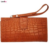 کیف پول و موبایل چرم طبیعی کروکو مدل VL28