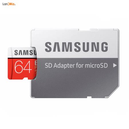 کارت حافظه microSDHC سامسونگ مدل Evo Plus کلاس 10 استاندارد UHS-I U1 همراه با آداپتور SD ظرفیت64GB