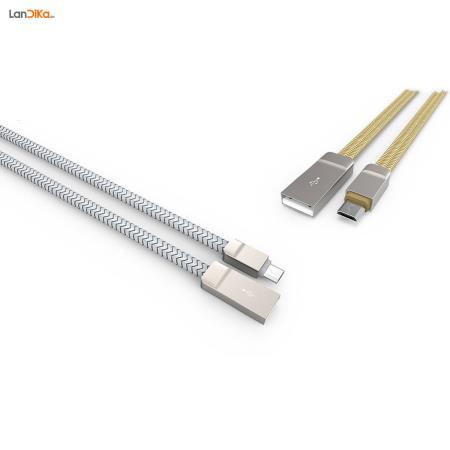 کابل تبدیل USB به microUSB الدینیو مدل LS20 به طول 1 متر