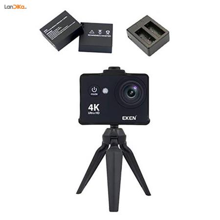 دوربین فیلم برداری ورزشی اکن مدل W9S V2 ضد آب به همراه لوازم و باتری اضافه